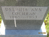 Delphia Ann Cochran - Parker Cemetery