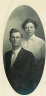 Harrison Franklin Cochran + Rowena Ruth Hendricks 1912-12-22 Newlywed